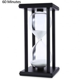 HOURGLASS SAND TIMER 60 MINUTES WOOD SAND TIMER FOR KITCHEN OFFICE SCHOOL DECORATIVE USE (