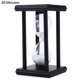 HOURGLASS SAND TIMER 30 MINUTES WOOD SAND TIMER FOR KITCHEN OFFICE SCHOOL DECORATIVE USE (