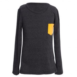 HAN EDITION ROUND COLLAR LONG SLEEVE SOLID COLOR CHILD UNISEX T-SHIRT (BLACK GREY)