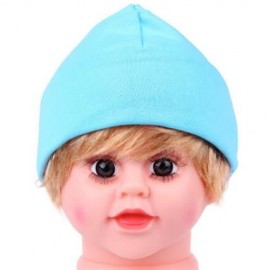 HAN EDITION PURE COLOR COTTON BEANIE HAT FOR BABIES (AZURE)