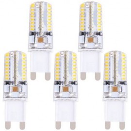 5PCS G9 3W SMD 3014 64 LED CORN LIGHT NON-POLAR SILICON BULB LAMPS (WARM WHITE LIGHT)