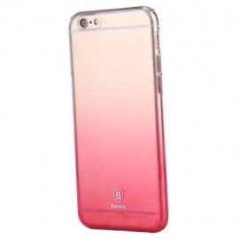 BASEUS ULTRATHIN SLIM CLEAR GRADIENT HARD PROTECTIVE SHELL FOR IPHONE 6 / 6S (PINK)
