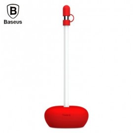 Baseus Pencil Silicone Holder Dustproof Portable with Cap (RED)
